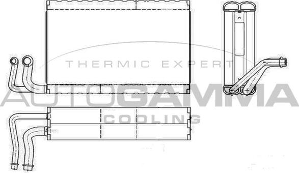 Autogamma 112081 - Iztvaikotājs, Gaisa kondicionēšanas sistēma www.autospares.lv
