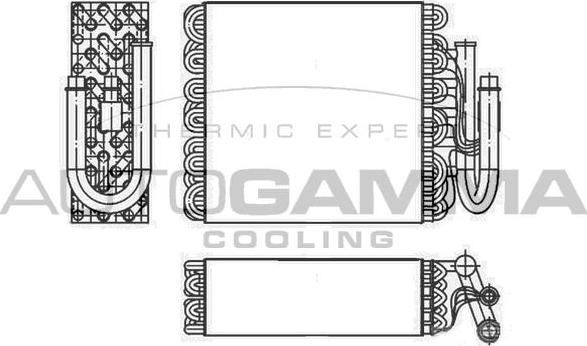 Autogamma 112074 - Iztvaikotājs, Gaisa kondicionēšanas sistēma www.autospares.lv