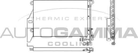 Autogamma 304520 - Kondensators, Gaisa kond. sistēma www.autospares.lv