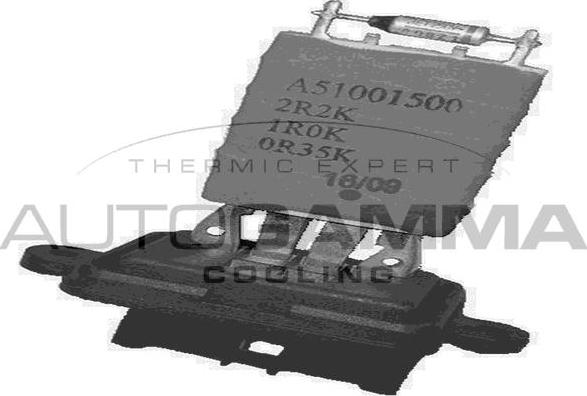 Autogamma GA15661 - Rezistors, Salona ventilators www.autospares.lv