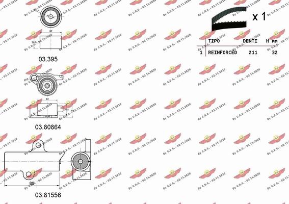 Autokit 04.5440 - Zobsiksnas komplekts autospares.lv