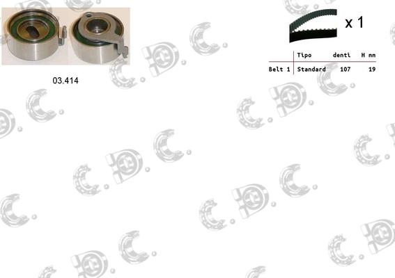 Autokit 04.5461 - Timing Belt Set www.autospares.lv