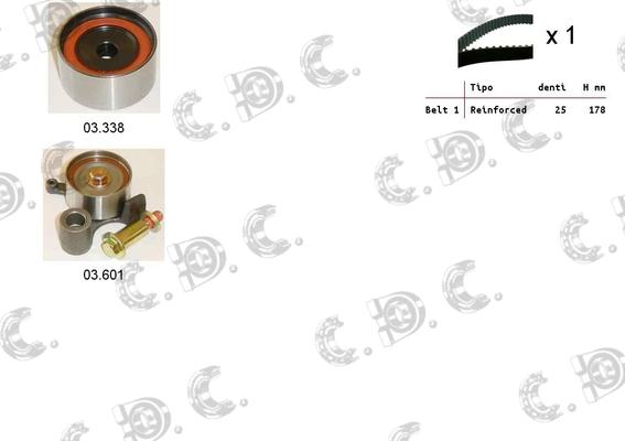 Autokit 04.5463 - Zobsiksnas komplekts www.autospares.lv