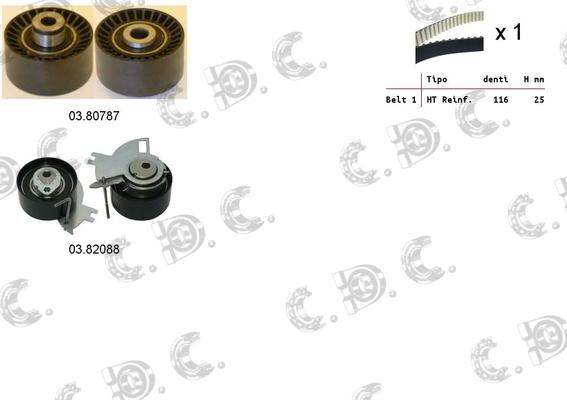 Autokit 04.5406 - Zobsiksnas komplekts www.autospares.lv