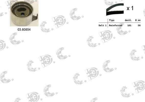 Autokit 04.5407 - Timing Belt Set www.autospares.lv