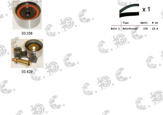 Autokit 04.5411 - Timing Belt Set www.autospares.lv