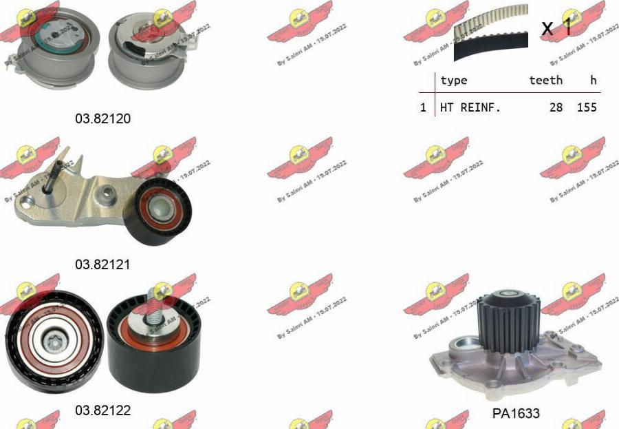 Autokit 04.5481PA - Ūdenssūknis + Zobsiksnas komplekts autospares.lv