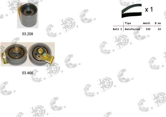 Autokit 04.5099 - Комплект зубчатого ремня ГРМ www.autospares.lv