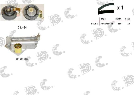 Autokit 04.5098 - Zobsiksnas komplekts www.autospares.lv