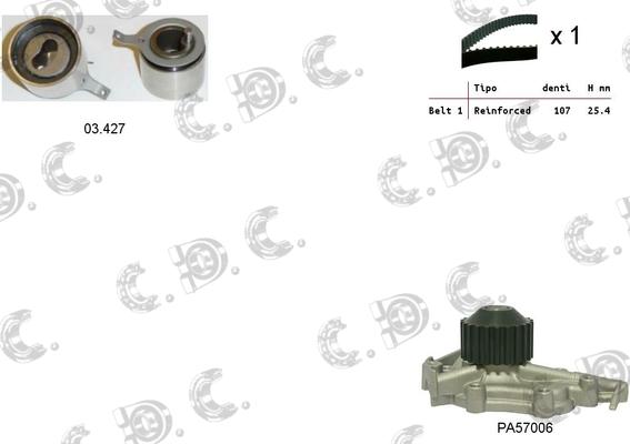 Autokit 04.5093PA - Ūdenssūknis + Zobsiksnas komplekts autospares.lv