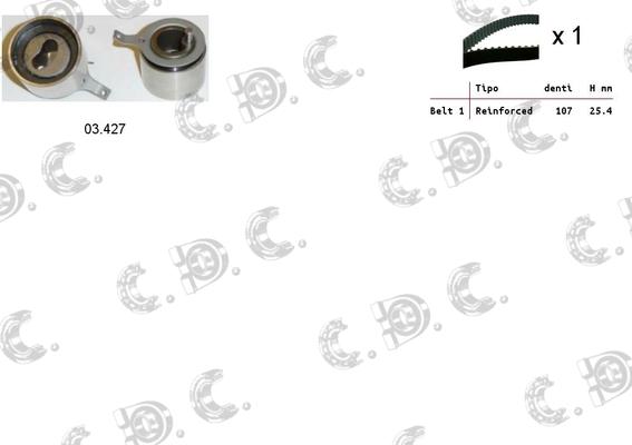 Autokit 04.5093 - Timing Belt Set www.autospares.lv