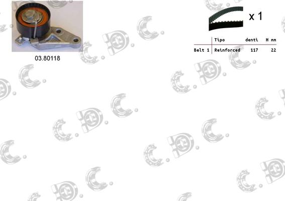 Autokit 04.5044 - Timing Belt Set www.autospares.lv