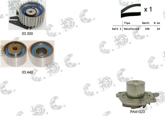 Autokit 04.5042PA - Water Pump & Timing Belt Set www.autospares.lv