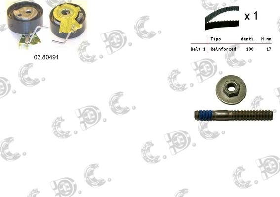 Autokit 04.5047 - Zobsiksnas komplekts www.autospares.lv