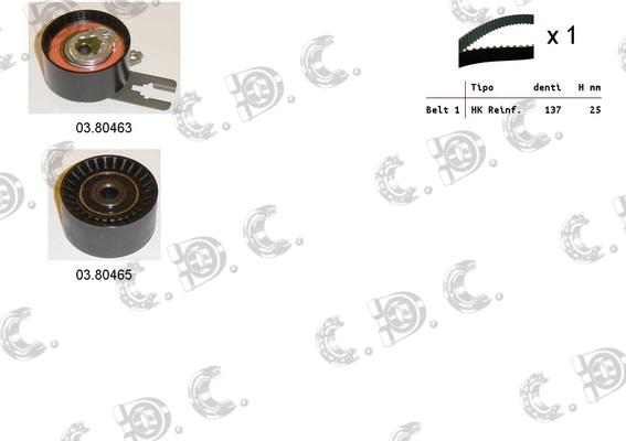 Autokit 04.5053 - Комплект зубчатого ремня ГРМ www.autospares.lv