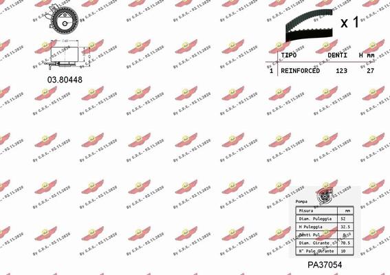 Autokit 04.5052PA - Ūdenssūknis + Zobsiksnas komplekts autospares.lv