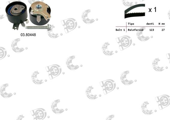 Autokit 04.5052 - Zobsiksnas komplekts www.autospares.lv