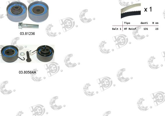 Autokit 04.5057A - Zobsiksnas komplekts autospares.lv