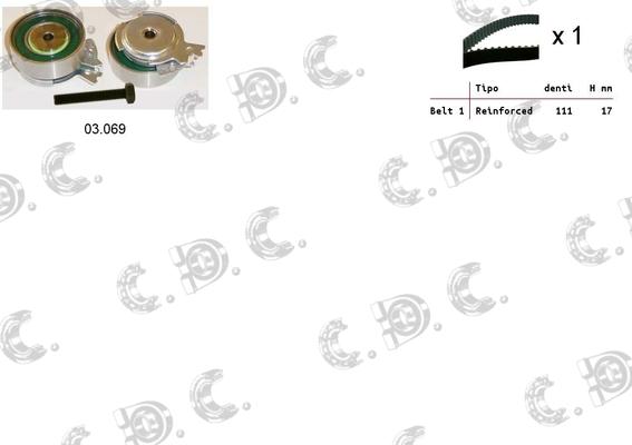 Autokit 04.5004 - Timing Belt Set www.autospares.lv