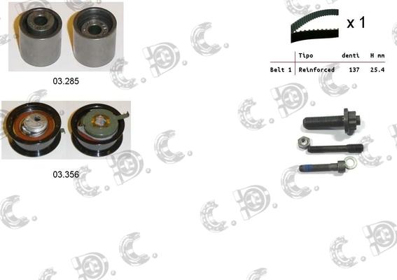 Autokit 04.5015 - Zobsiksnas komplekts www.autospares.lv