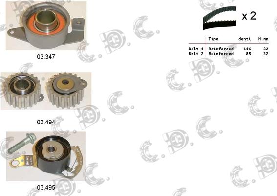 Autokit 04.5012 - Timing Belt Set www.autospares.lv