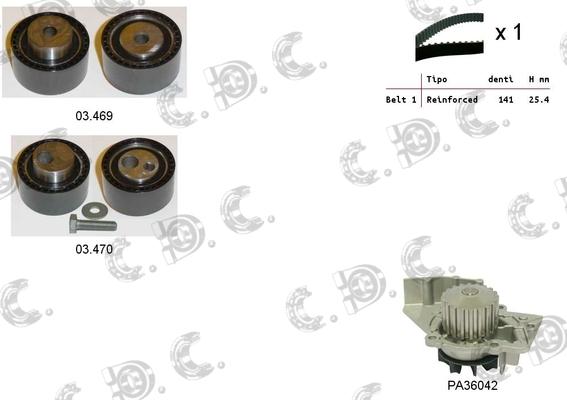 Autokit 04.5017PA - Water Pump & Timing Belt Set www.autospares.lv