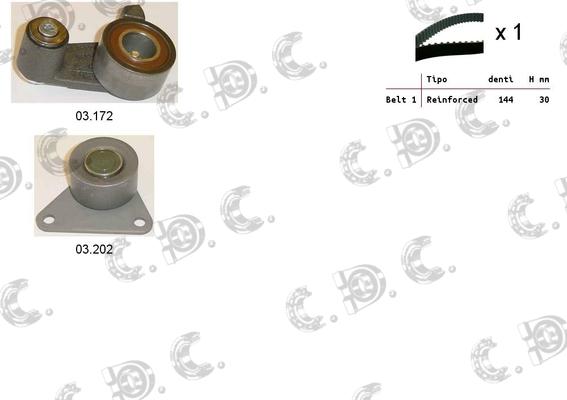 Autokit 04.5085 - Zobsiksnas komplekts www.autospares.lv