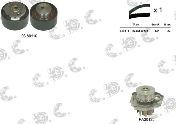 Autokit 04.5031PA2 - Water Pump & Timing Belt Set www.autospares.lv