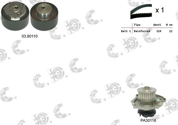 Autokit 04.5031PA - Water Pump & Timing Belt Set www.autospares.lv