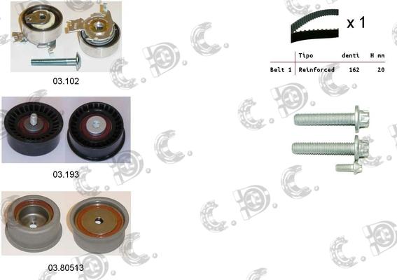 Autokit 04.5038 - Zobsiksnas komplekts autospares.lv