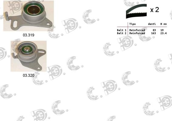 Autokit 04.5026 - Timing Belt Set www.autospares.lv