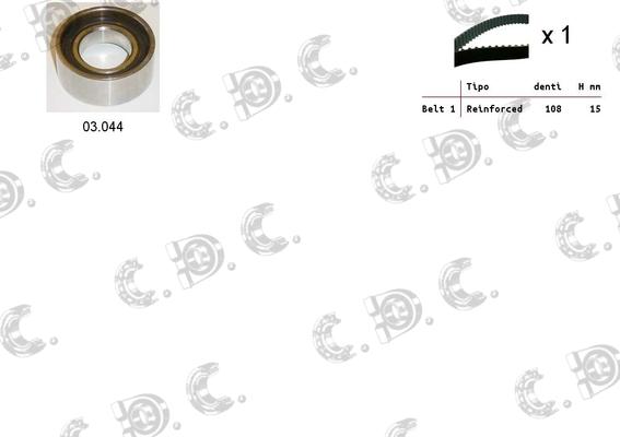 Autokit 04.5022 - Timing Belt Set www.autospares.lv