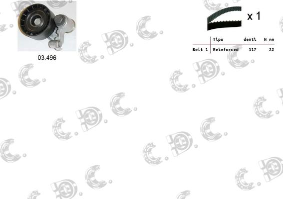 Autokit 04.5027 - Timing Belt Set www.autospares.lv