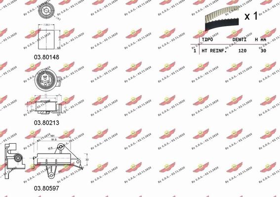 Autokit 04.5140C - Zobsiksnas komplekts www.autospares.lv