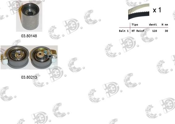 Autokit 04.5140 - Комплект зубчатого ремня ГРМ www.autospares.lv