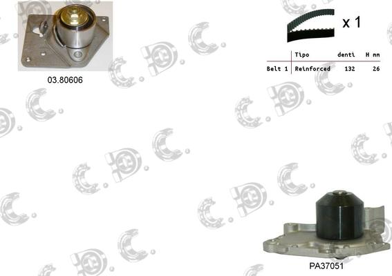 Autokit 04.5105PA - Water Pump & Timing Belt Set www.autospares.lv