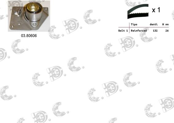 Autokit 04.5105 - Timing Belt Set www.autospares.lv