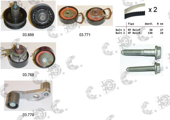 Autokit 04.5108 - Timing Belt Set www.autospares.lv