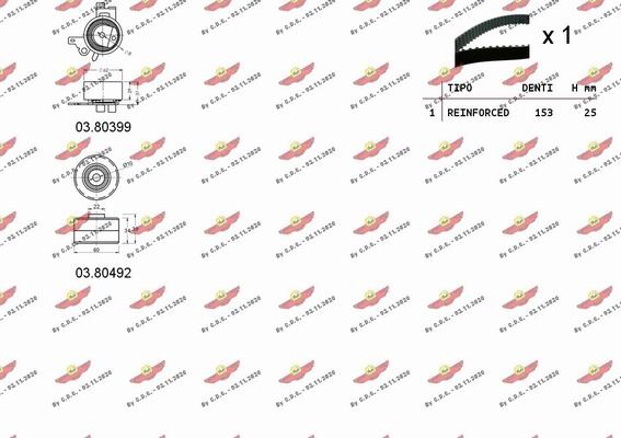 Autokit 04.5119 - Zobsiksnas komplekts autospares.lv