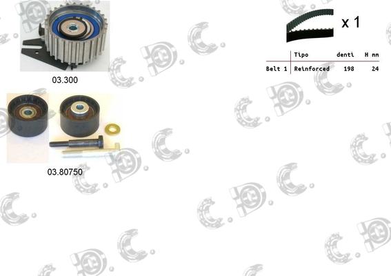 Autokit 04.5116 - Timing Belt Set www.autospares.lv