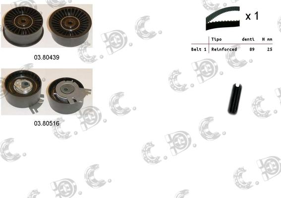 Autokit 04.5110 - Zobsiksnas komplekts www.autospares.lv