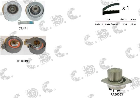 Autokit 04.5112PA - Ūdenssūknis + Zobsiksnas komplekts autospares.lv