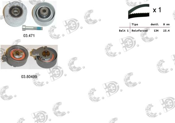 Autokit 04.5112 - Zobsiksnas komplekts www.autospares.lv