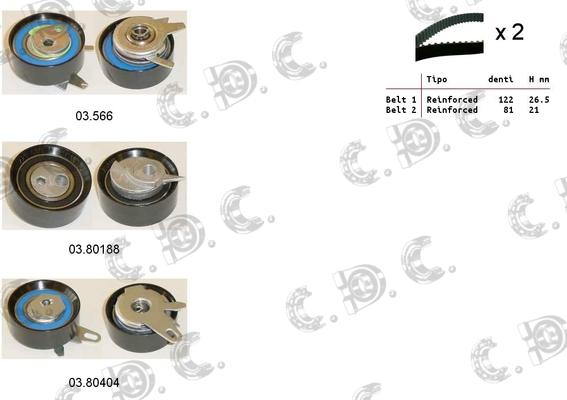 Autokit 04.5135 - Timing Belt Set www.autospares.lv