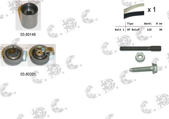 Autokit 04.5129 - Zobsiksnas komplekts www.autospares.lv