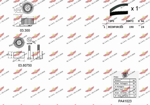 Autokit 04.5125PA - Ūdenssūknis + Zobsiksnas komplekts autospares.lv