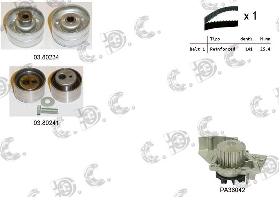 Autokit 04.5126PA - Water Pump & Timing Belt Set www.autospares.lv