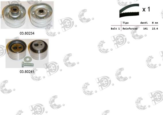 Autokit 04.5126 - Timing Belt Set www.autospares.lv