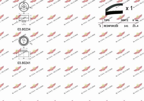 Autokit 04.5126 - Zobsiksnas komplekts autospares.lv