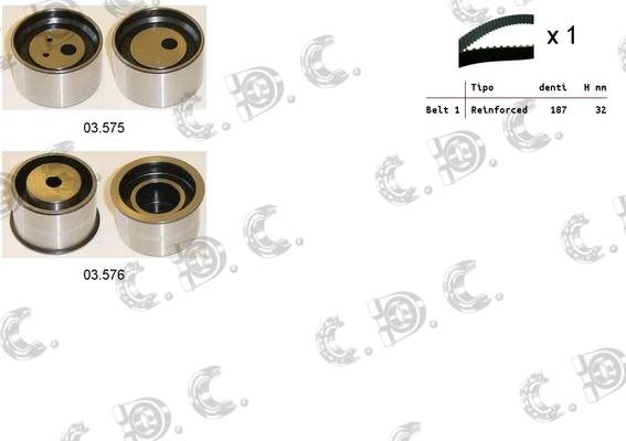 Autokit 04.5394 - Zobsiksnas komplekts www.autospares.lv